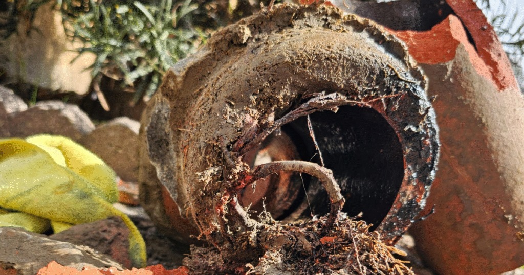 Visible Pipe Corrosion
