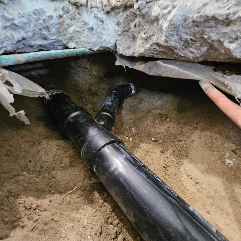 Slab repair on a sewer line Anaheim CA