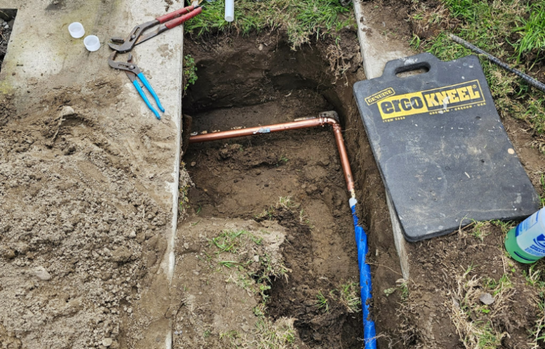 water line replacement in downey