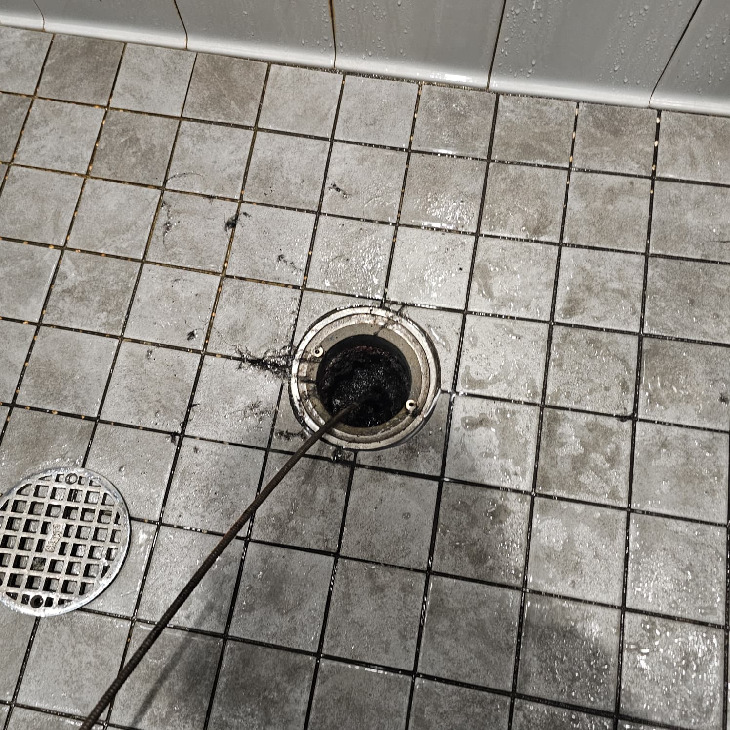 shower drain unclogged in norwalk before