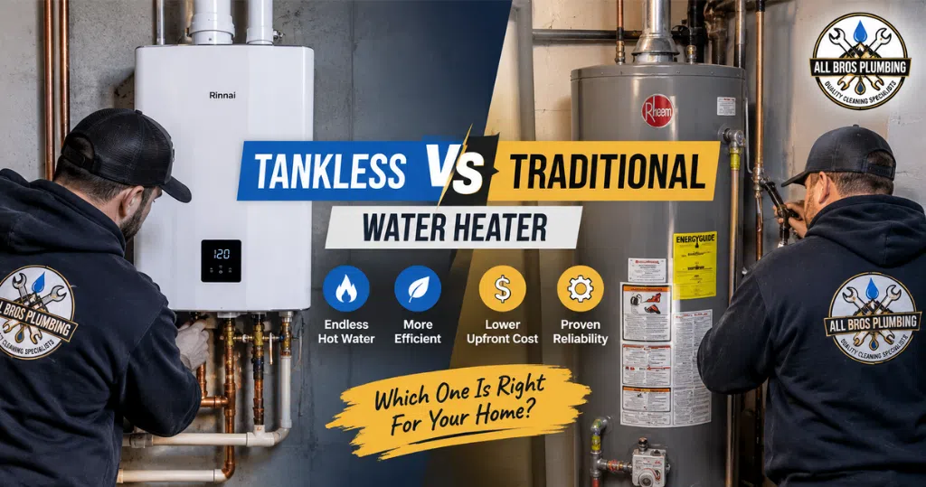 Tankless vs Traditional Water Heater: Which Fits For Your Norwalk Home?